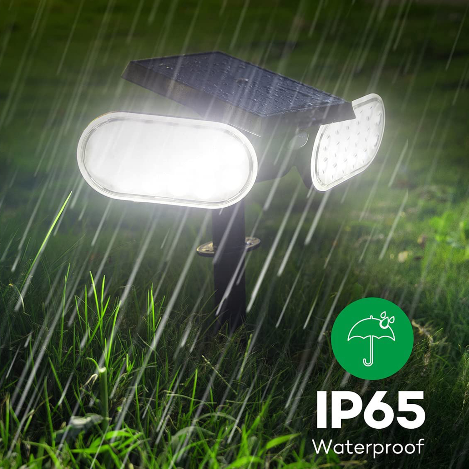 Outdoor 32 LED Motion Sensor Spotlights IP65 Waterproof Solar Powered Garden Light
