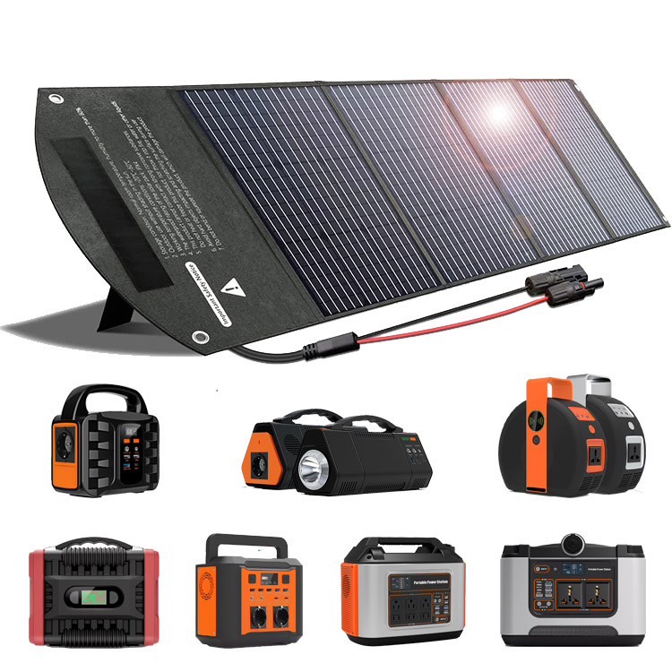  Portable Solar Panels 150W/18V Foldable Solar Panel Charger for Power Station Phones Laptop Tablet Outdoor Camping RV
