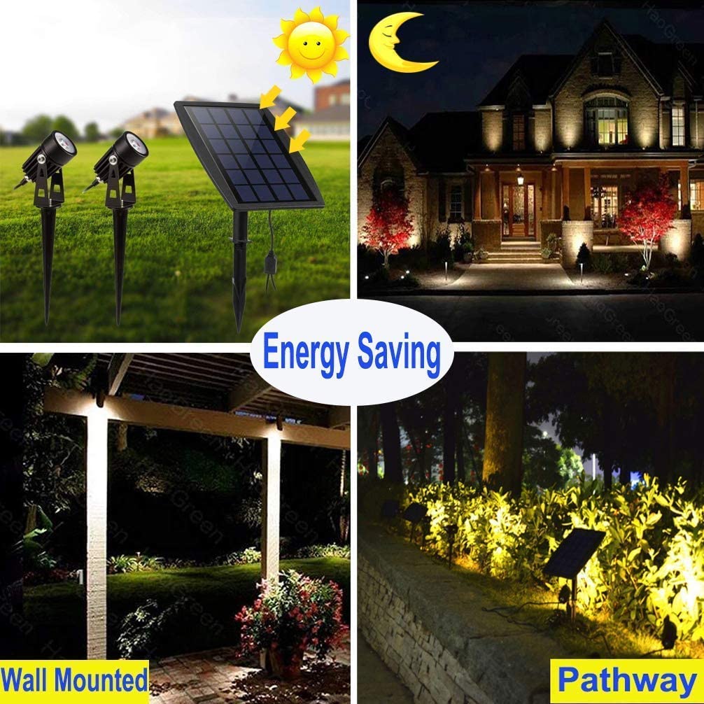 IP65 Waterproof LED Landscape Spotlights Solar Powered Garden Light