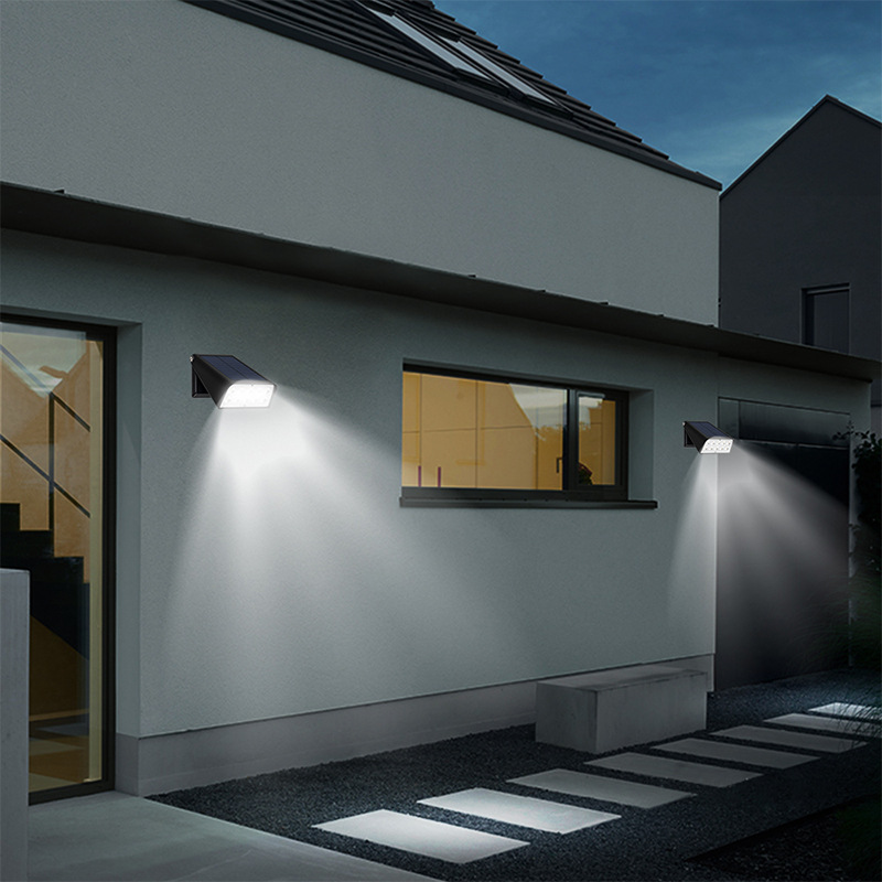  LED Patio Wall Lights Outdoor Wireless IP65 Waterproof Solar Powered Adjustable Head Security Light