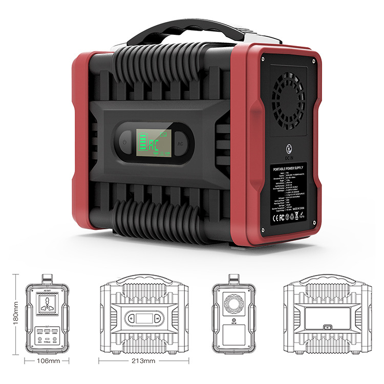 222wh 200W Mini Emergency Power Supply Generator Home Outdoor Portable Power Station